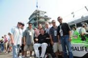 With Sam Schmidt. The famous Pagoda in background